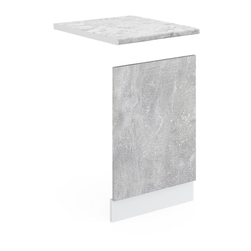 foto del prodotto vicco pannello frontale r line, calcestruzzo, 45 cm , pl marmo