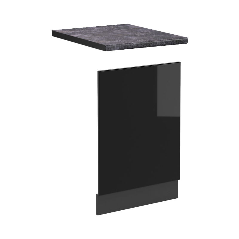 foto del prodotto vicco pannello frontale r line, nero lucido, 45 cm , pl antracite
