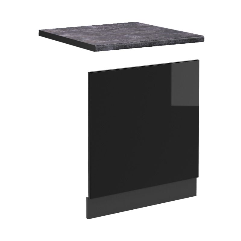 foto del prodotto vicco pannello frontale r line, nero lucido, 60 cm , pl antracite