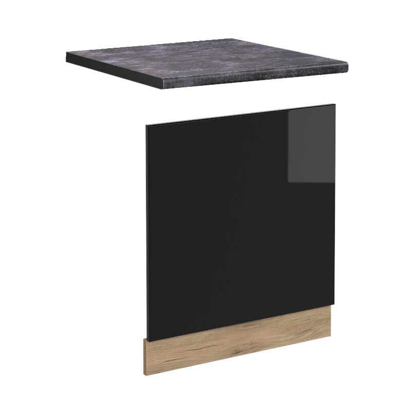 foto del prodotto vicco pannello frontale r line, nero lucido, 60 cm , pl antracite