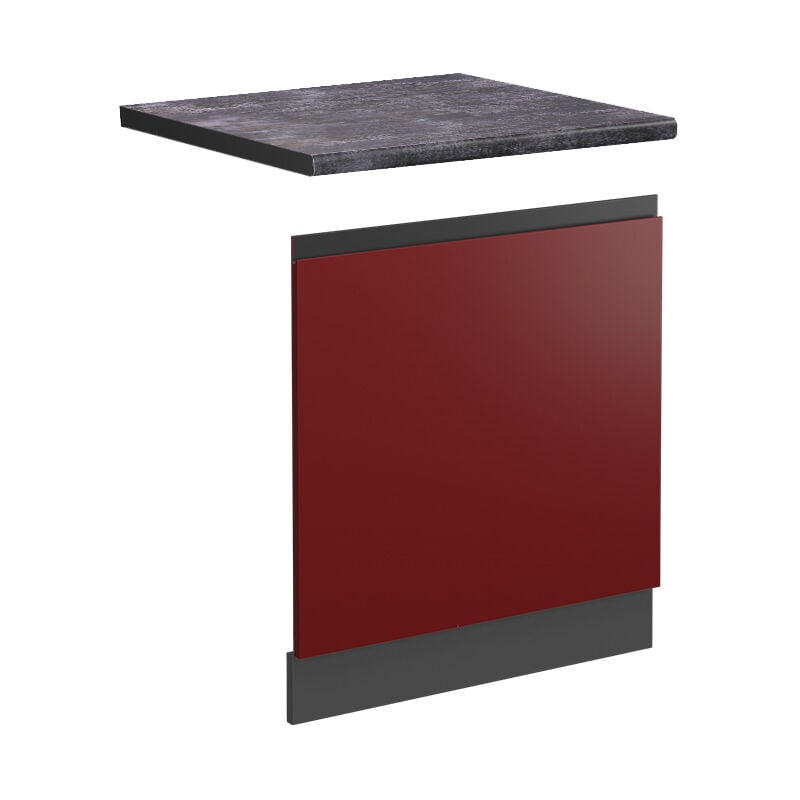 foto del prodotto vicco pannello frontale r line, rosso, 60 cm , pl antracite