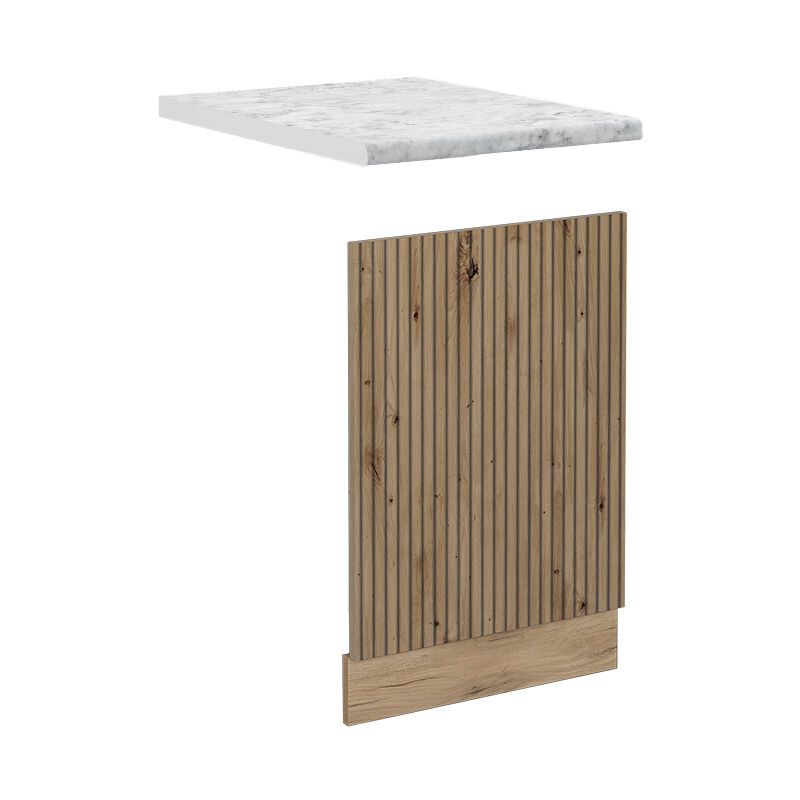 foto del prodotto vicco pannello frontale r line, rovere artigianale, 45 cm , pl marmo
