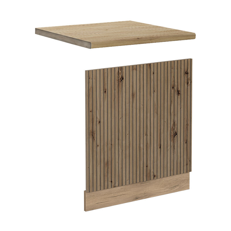 foto del prodotto vicco pannello frontale r line, rovere artigianale, 60 cm , pl rovere