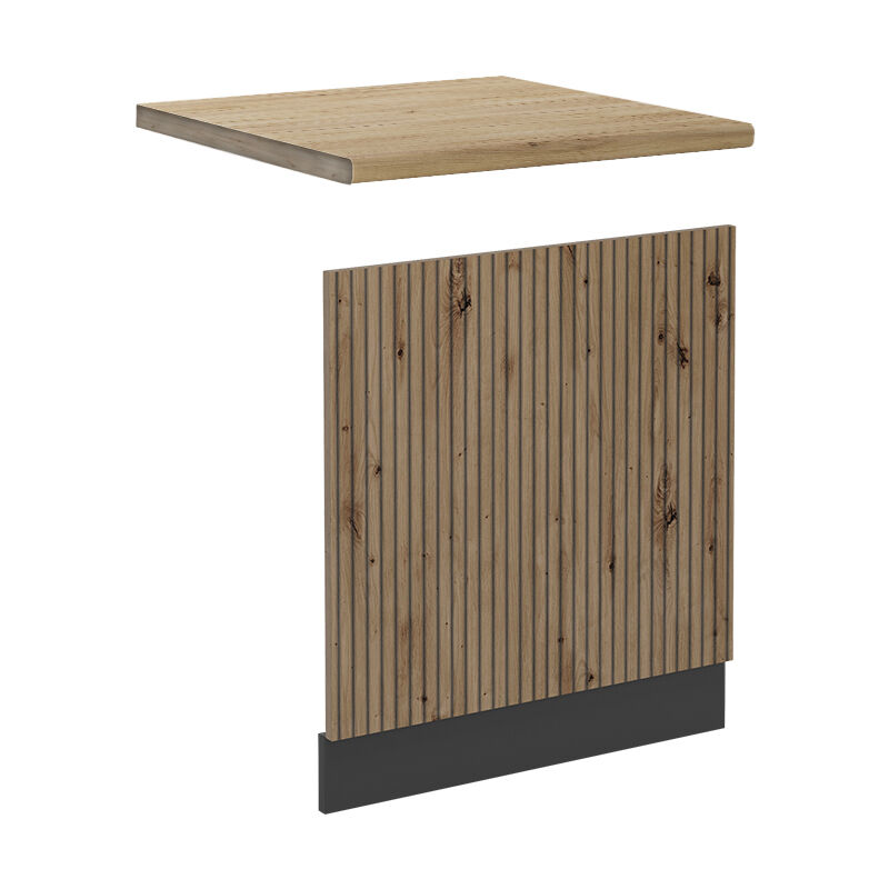 foto del prodotto vicco pannello frontale r line, rovere artigianale, 60 cm , pl rovere