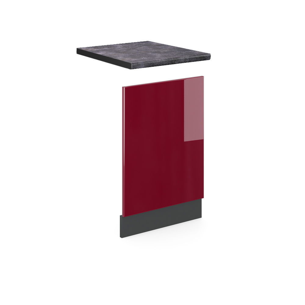 foto del prodotto vicco pannello frontale rosso 45 cm , pl antracite