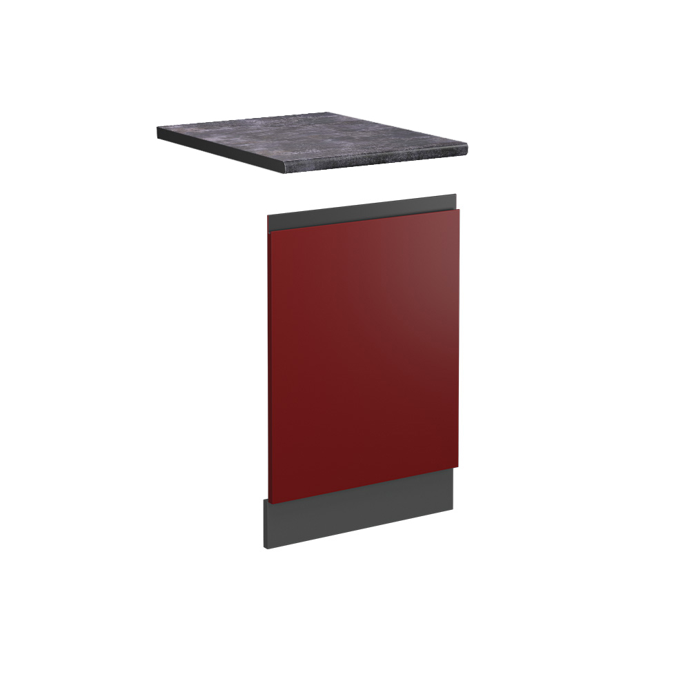foto del prodotto vicco pannello frontale rosso 45 cm , pl antracite