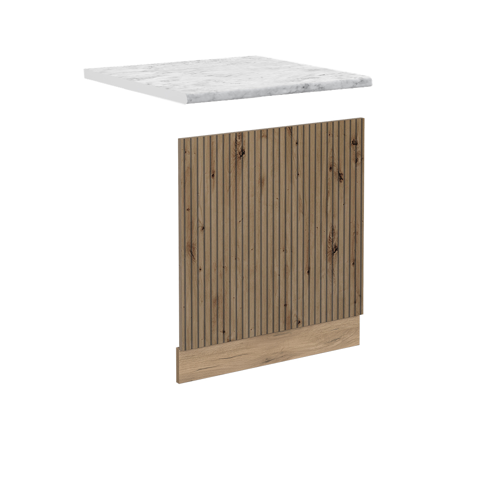 foto del prodotto vicco pannello frontale rovere artigianale 60 cm , pl marmo