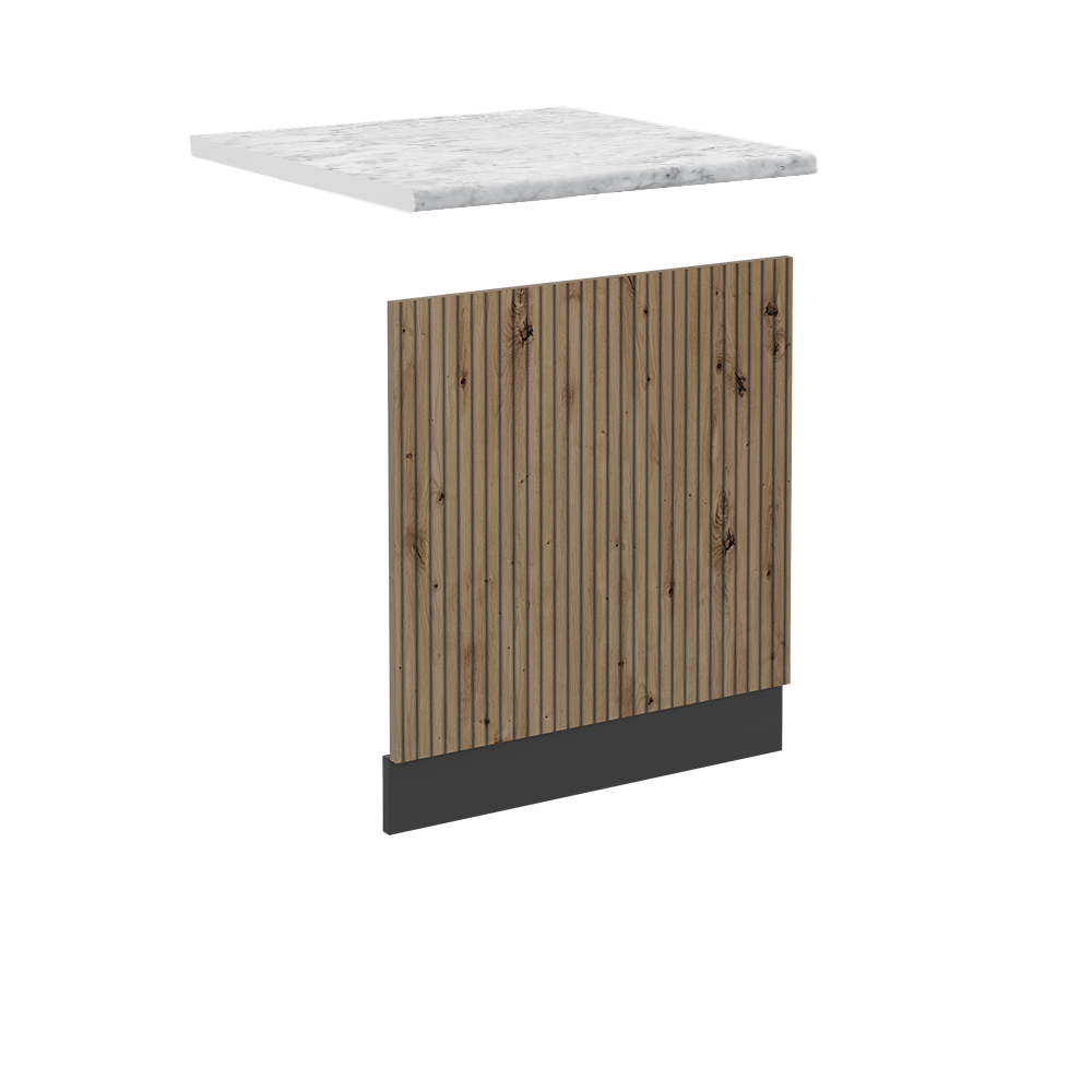 foto del prodotto vicco pannello frontale rovere artigianale 60 cm , pl marmo
