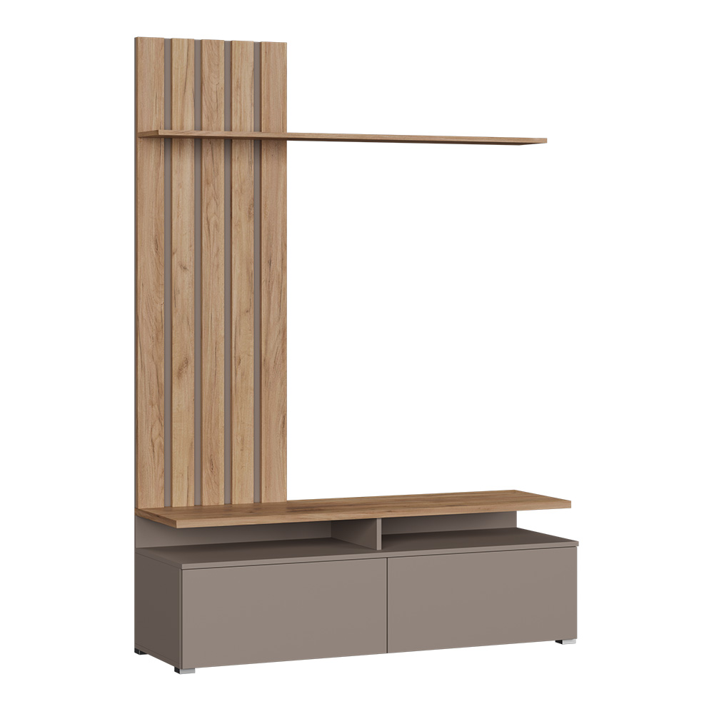foto del prodotto vicco parete attrezzata rovere goldkraft/grigio