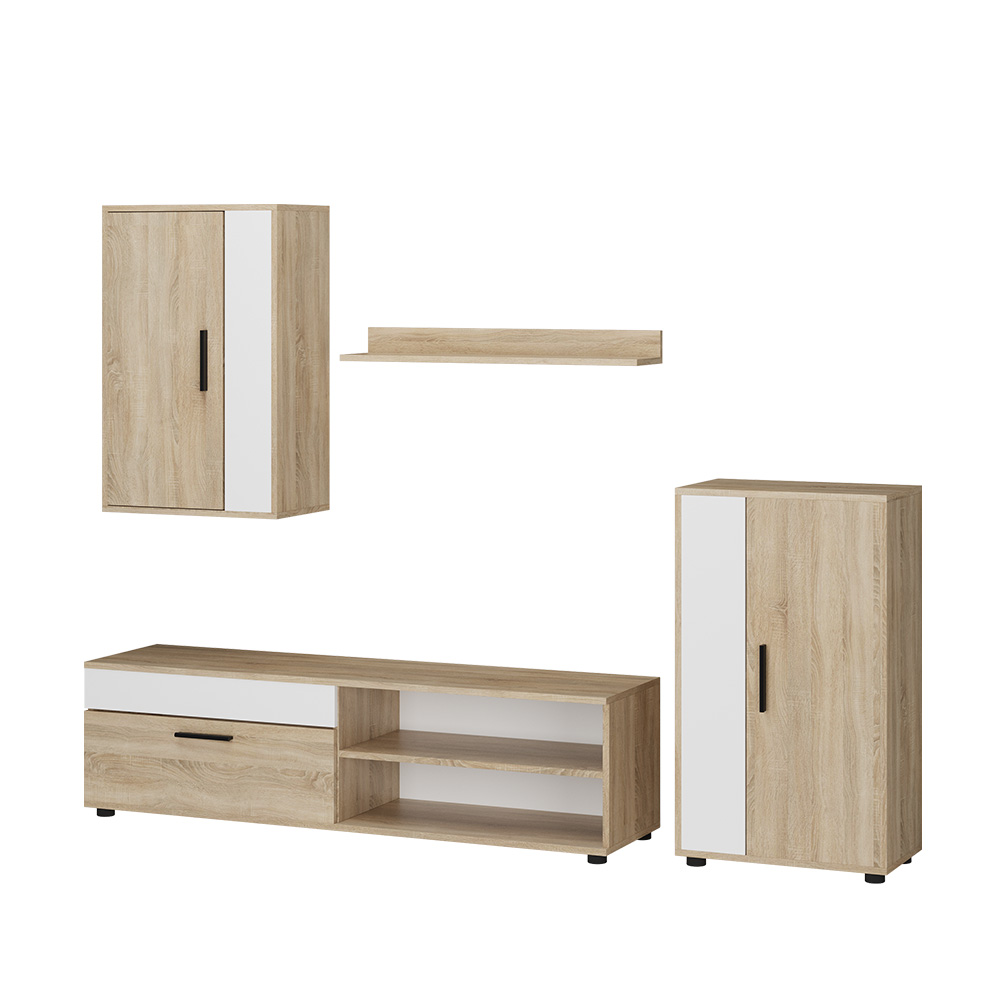 foto del prodotto vicco parete attrezzata sonoma set di 4