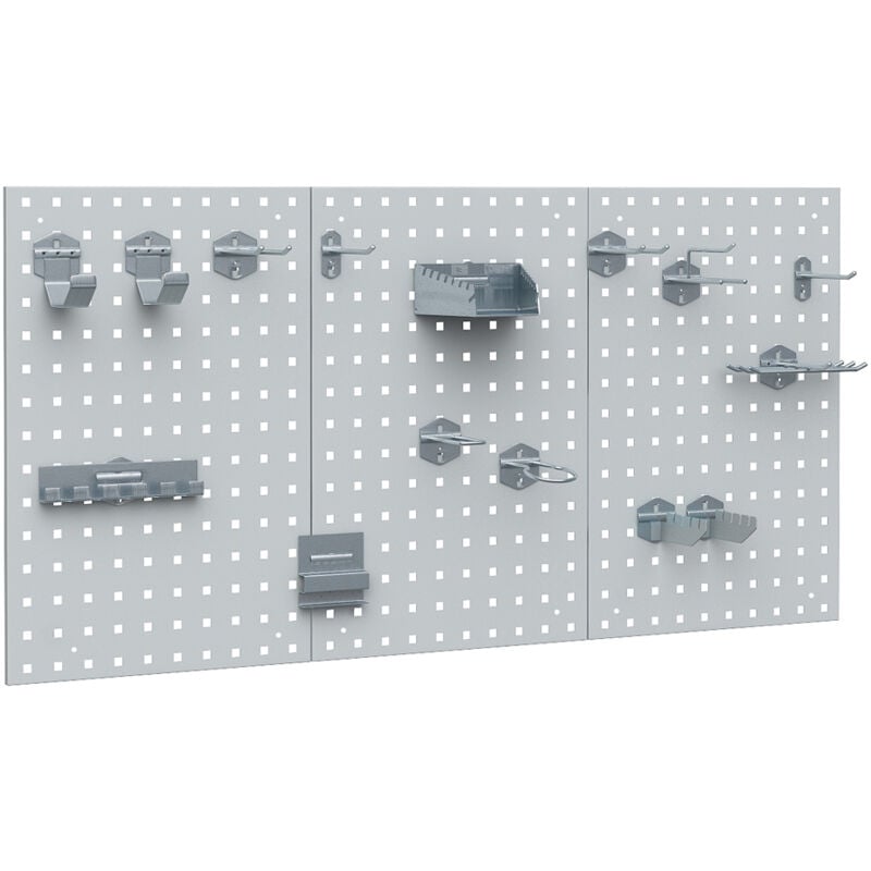 foto del prodotto vicco parete perforata , grigio, 144 x 57 cm