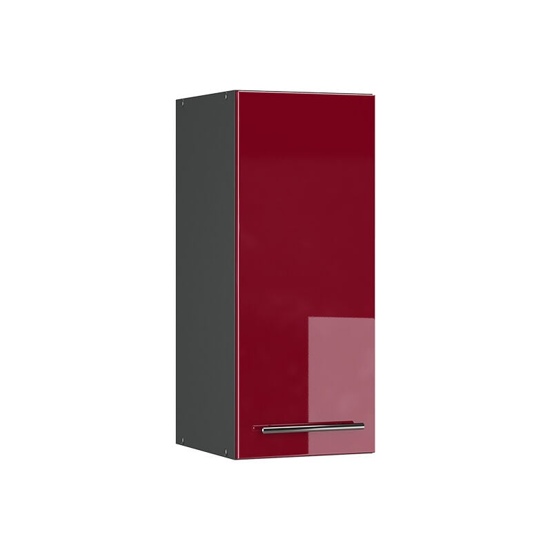 foto del prodotto vicco pensile da cucina fame line, rosso bordeaux lucido, 30 cm