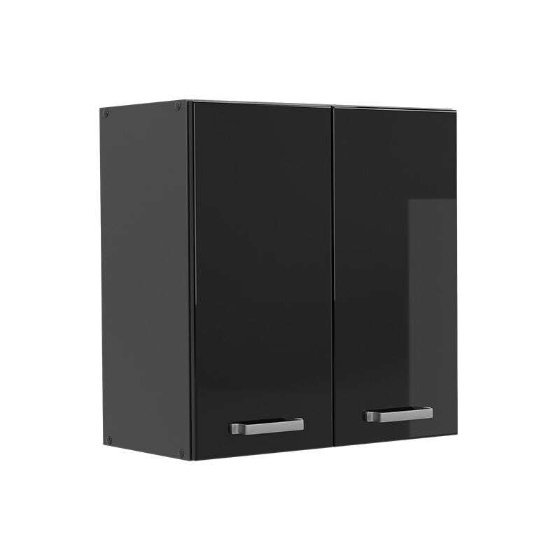 foto del prodotto vicco pensile da cucina nero lucido 60 cm