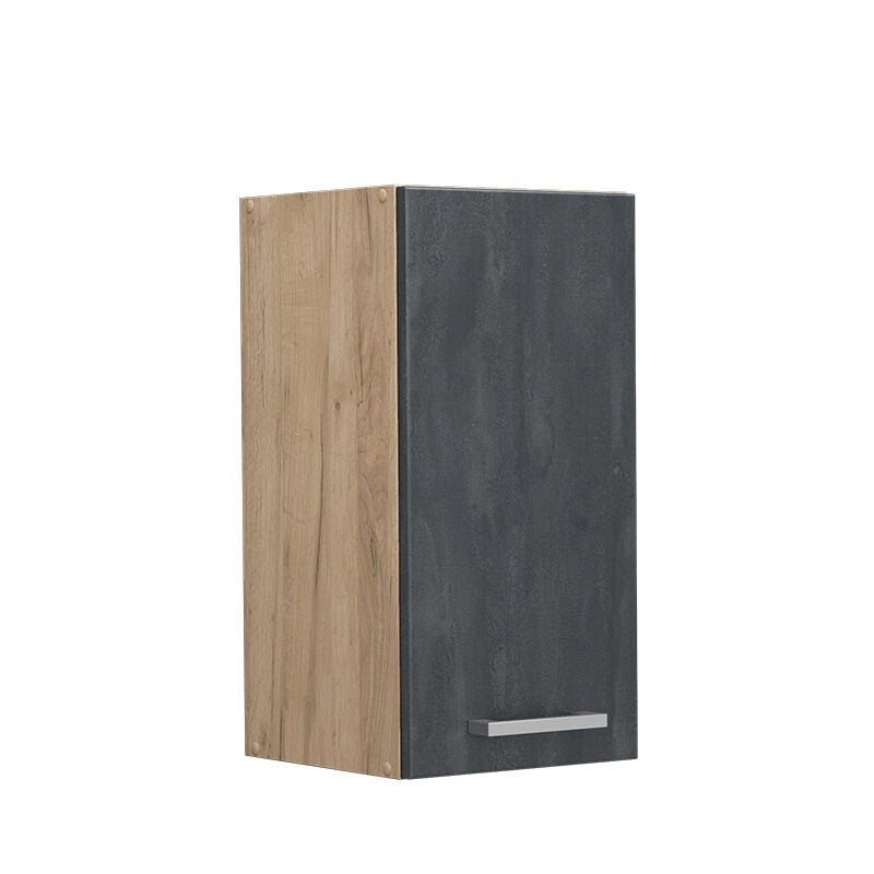 foto del prodotto vicco pensile da cucina r line, calcestruzzo nero, 30 cm