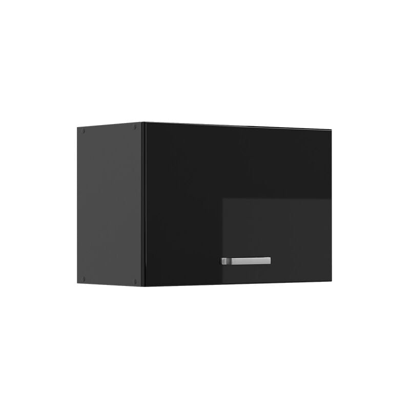 foto del prodotto vicco pensile da cucina r line, nero lucido, 60 cm piatto