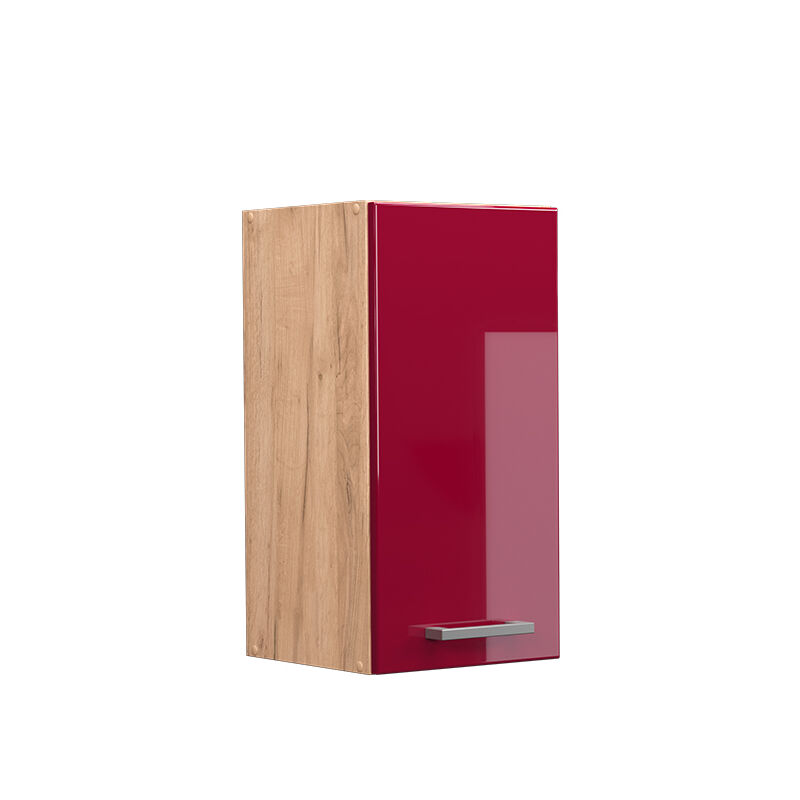 foto del prodotto vicco pensile da cucina r line, rosso bordeaux lucido, 30 cm