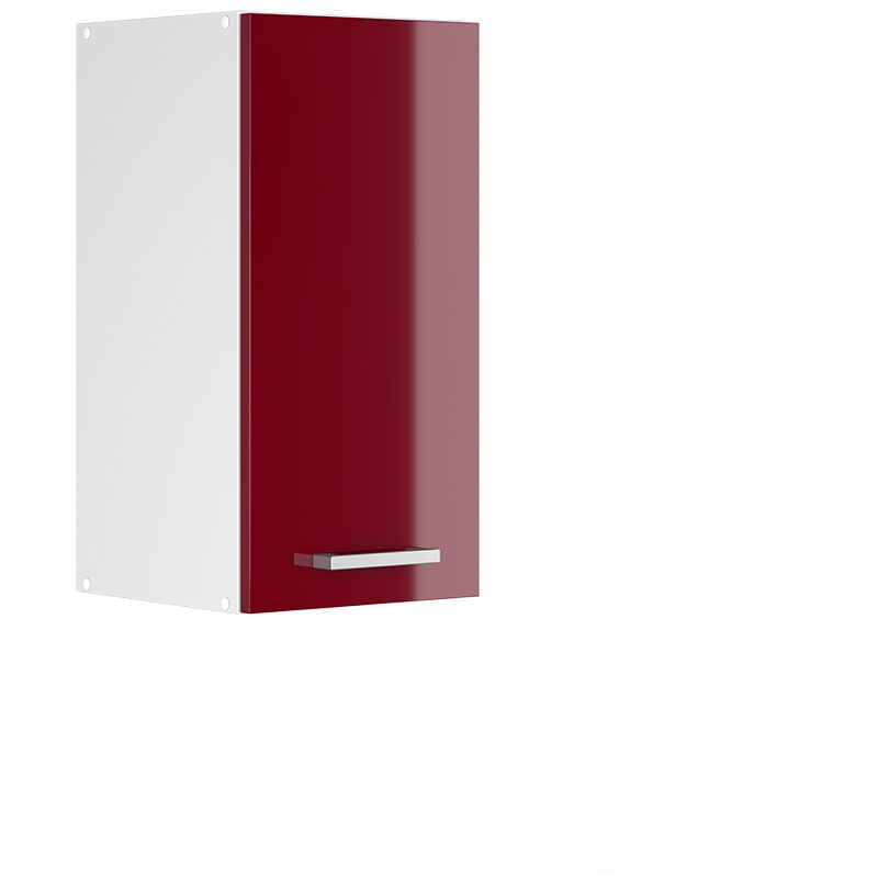 foto del prodotto vicco pensile da cucina r line, rosso bordeaux lucido, 30 cm