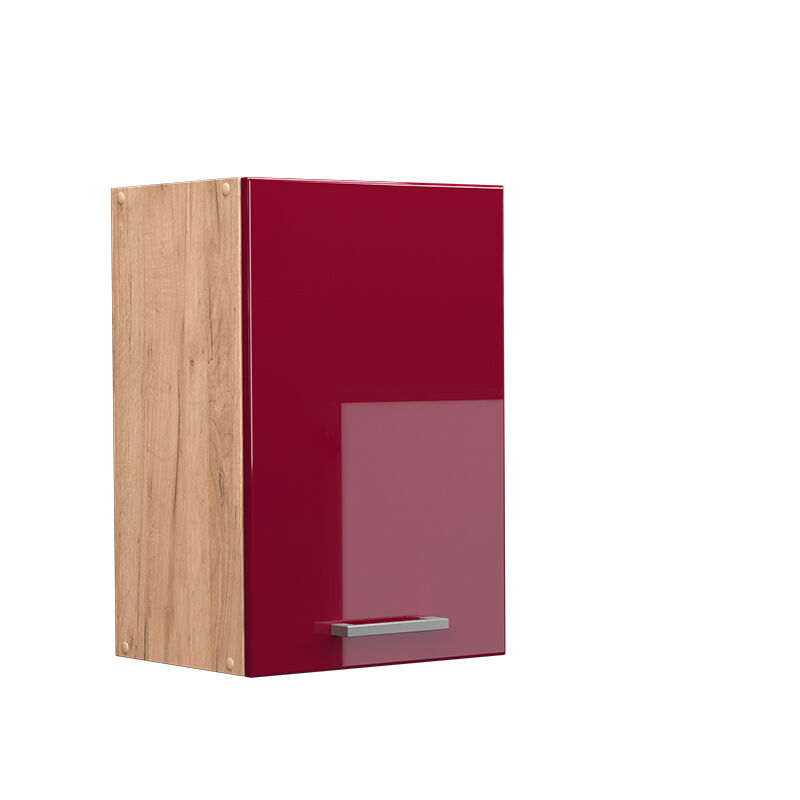 foto del prodotto vicco pensile da cucina r line, rosso bordeaux lucido, 40 cm
