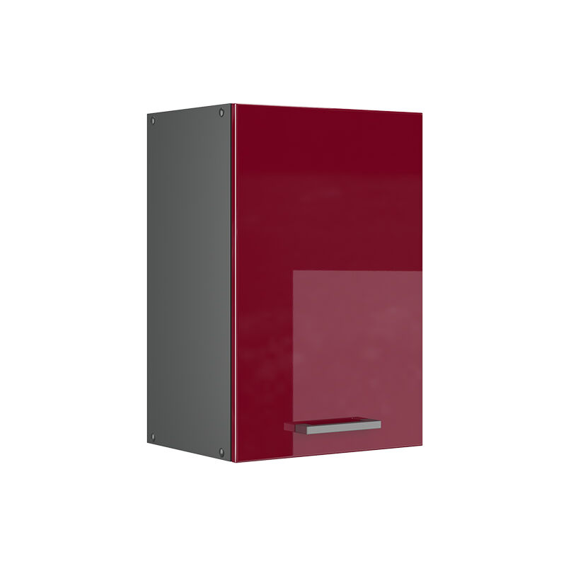 foto del prodotto vicco pensile da cucina r line, rosso bordeaux lucido, 40 cm