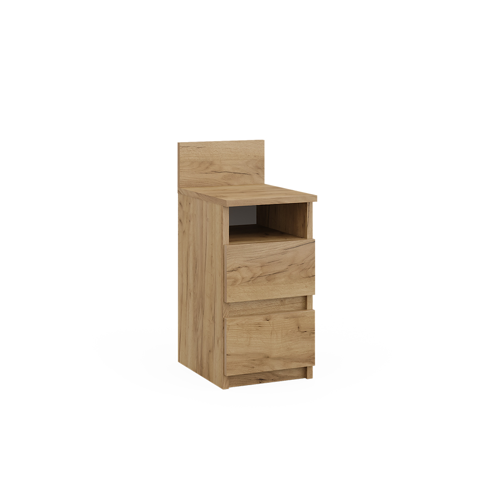 foto del prodotto vicco quercia dorata 25 x 59.1 cm con 2 cassetti