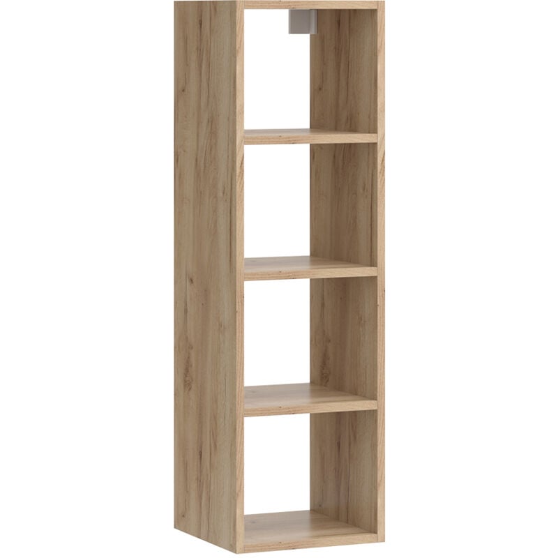 foto del prodotto vicco scaffale a muro wido, antracite, 30 x 100 cm con 4 ripiani aperti
