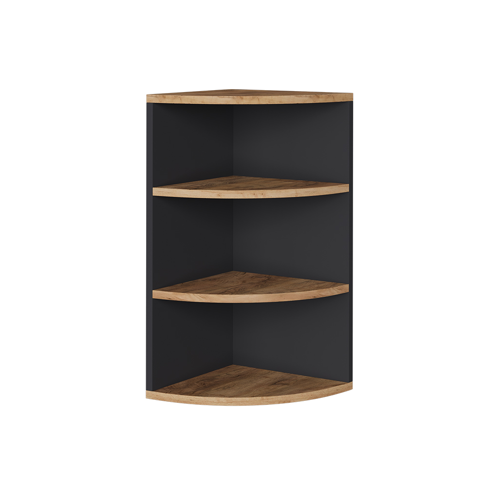 foto del prodotto vicco scaffale angolare antracite/quercia dorata 30 x 60 cm