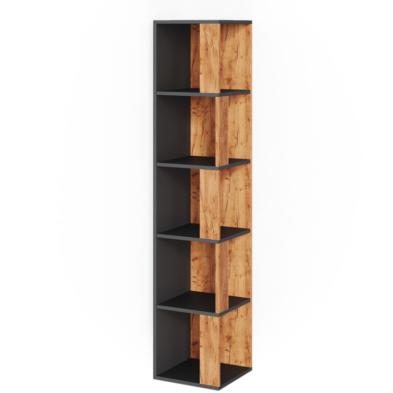 foto del prodotto vicco scaffale angolare lio, quercia dorata, 33.3 x 162.2 cm