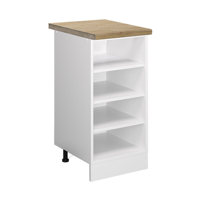 foto del prodotto vicco scaffale da cucina bianco 40 cm , pl rovere