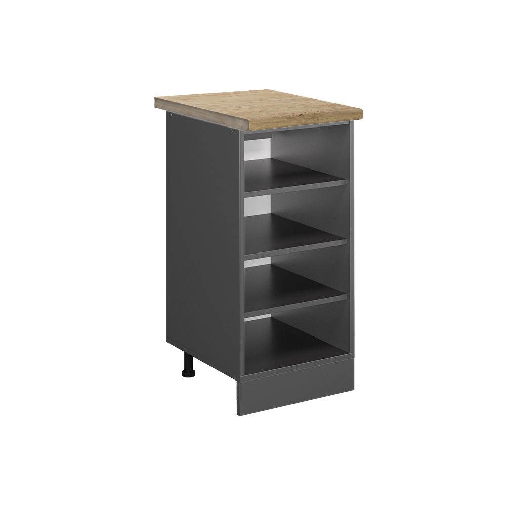 foto del prodotto vicco scaffale da cucina r line, antracite, 40 cm , pl rovere