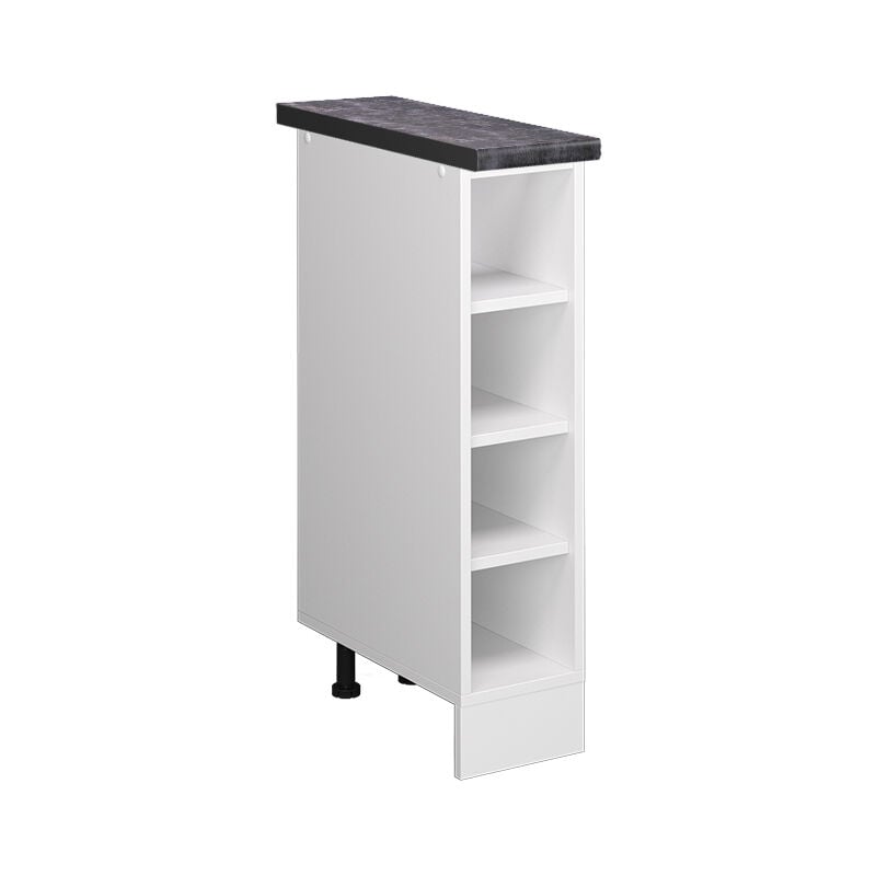foto del prodotto vicco scaffale da cucina r line, bianco, 20 cm , pl antracite