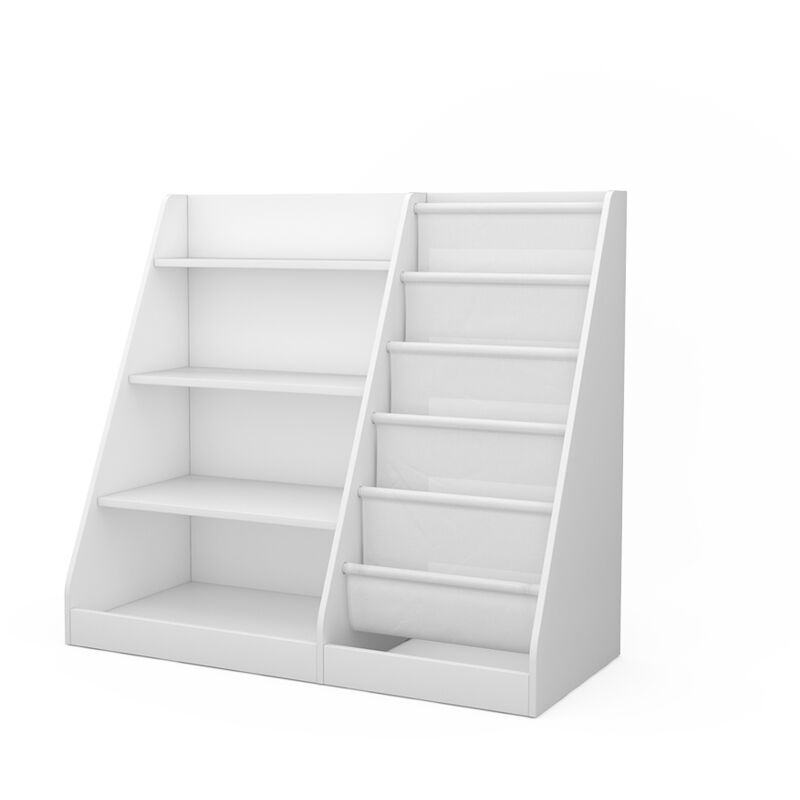 foto del prodotto vicco scaffale per bambini conny, bianco, 90 x 80.5 cm con ampi ripiani