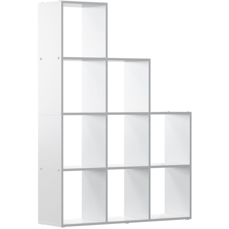 foto del prodotto vicco scaffale per scale aramis, bianco, 103.5 x 144 cm 9 scomparti