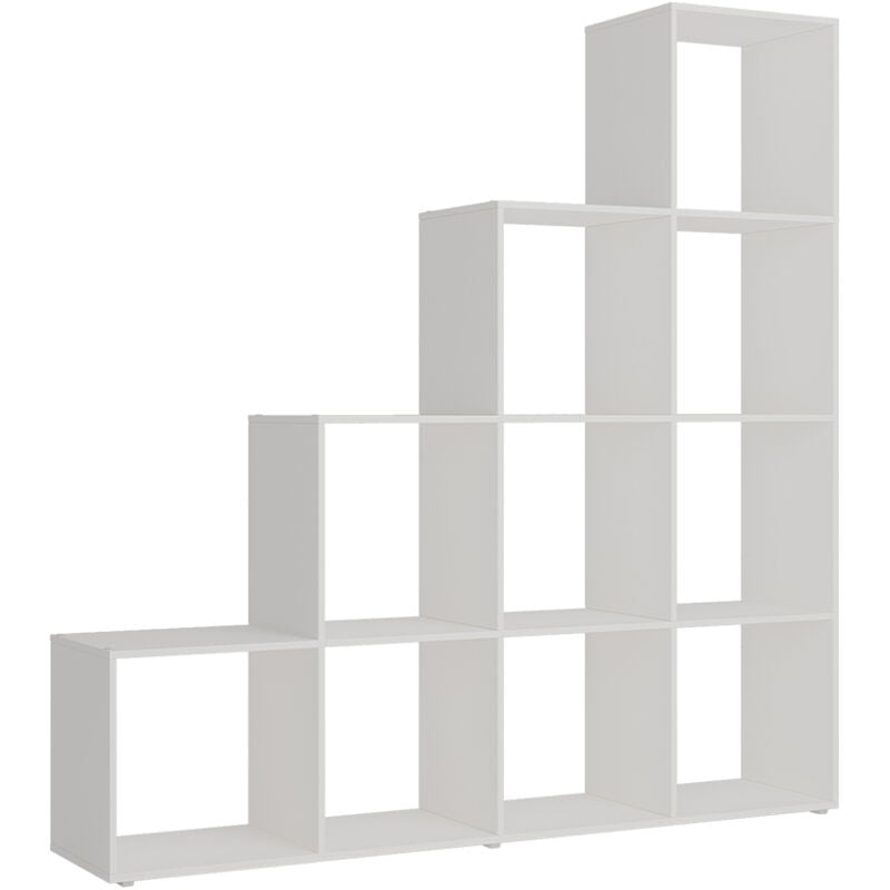 foto del prodotto vicco scaffale per scale aramis, bianco, 138 x 143 cm 10 scomparti