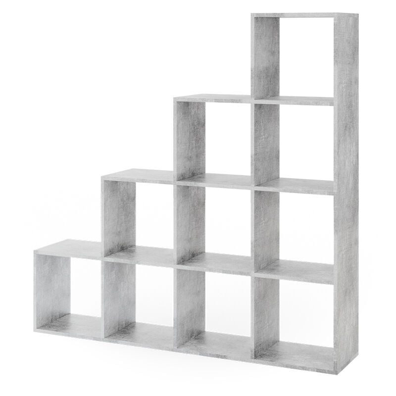 foto del prodotto vicco - scaffale per scale , calcestruzzo, 142.5 x 140 cm