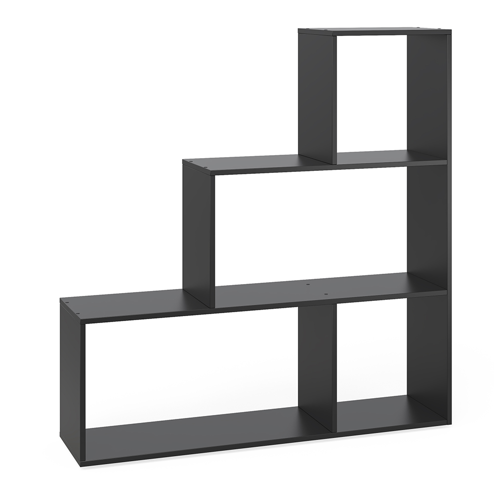 foto del prodotto vicco scaffale per scale nero 116.8 x 123.2 cm