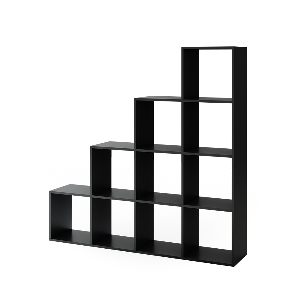 foto del prodotto vicco scaffale per scale nero 142.5 x 140 cm