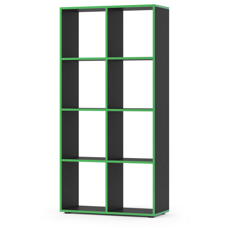 foto del prodotto vicco scaffale scutum, nero verde, 72 x 143 cm