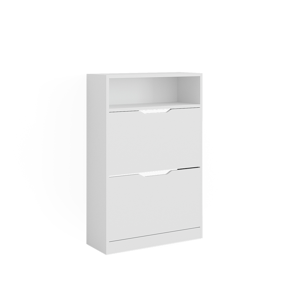 foto del prodotto vicco scarpiera bianco 22 x 89.5 cm con 2 scomparti