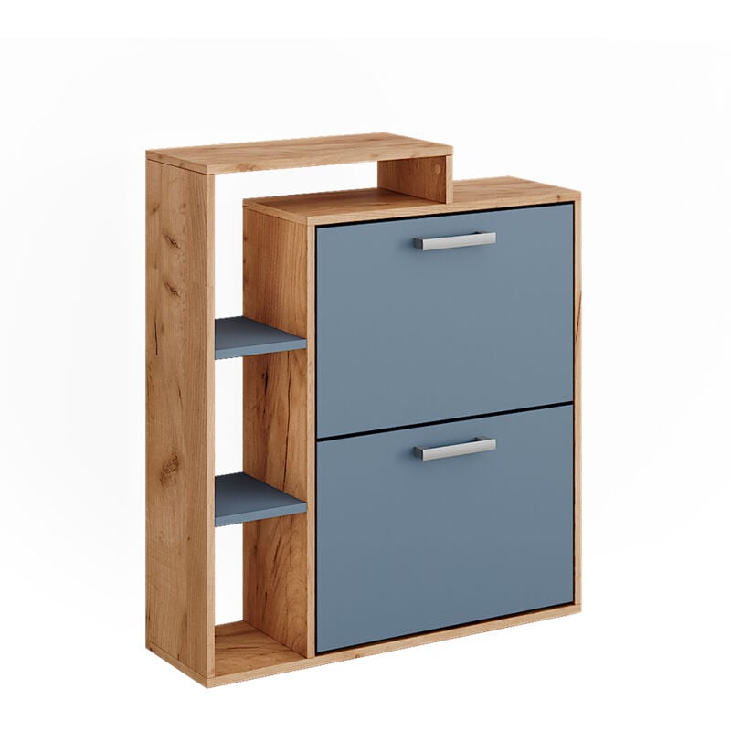 foto del prodotto vicco scarpiera orlando, goldkraft rovere blu, 80 x 90 cm
