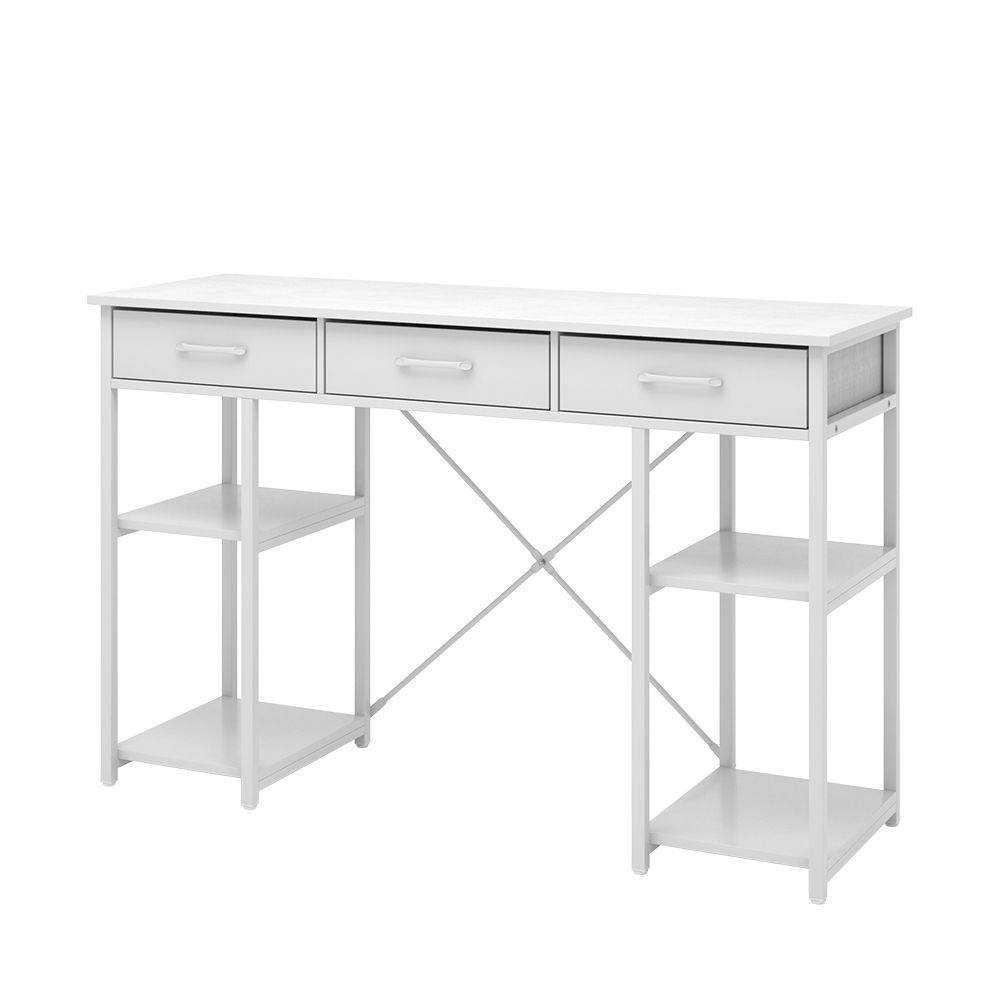foto del prodotto vicco scrivania bianco 120 x 40 cm con 3 cassetti