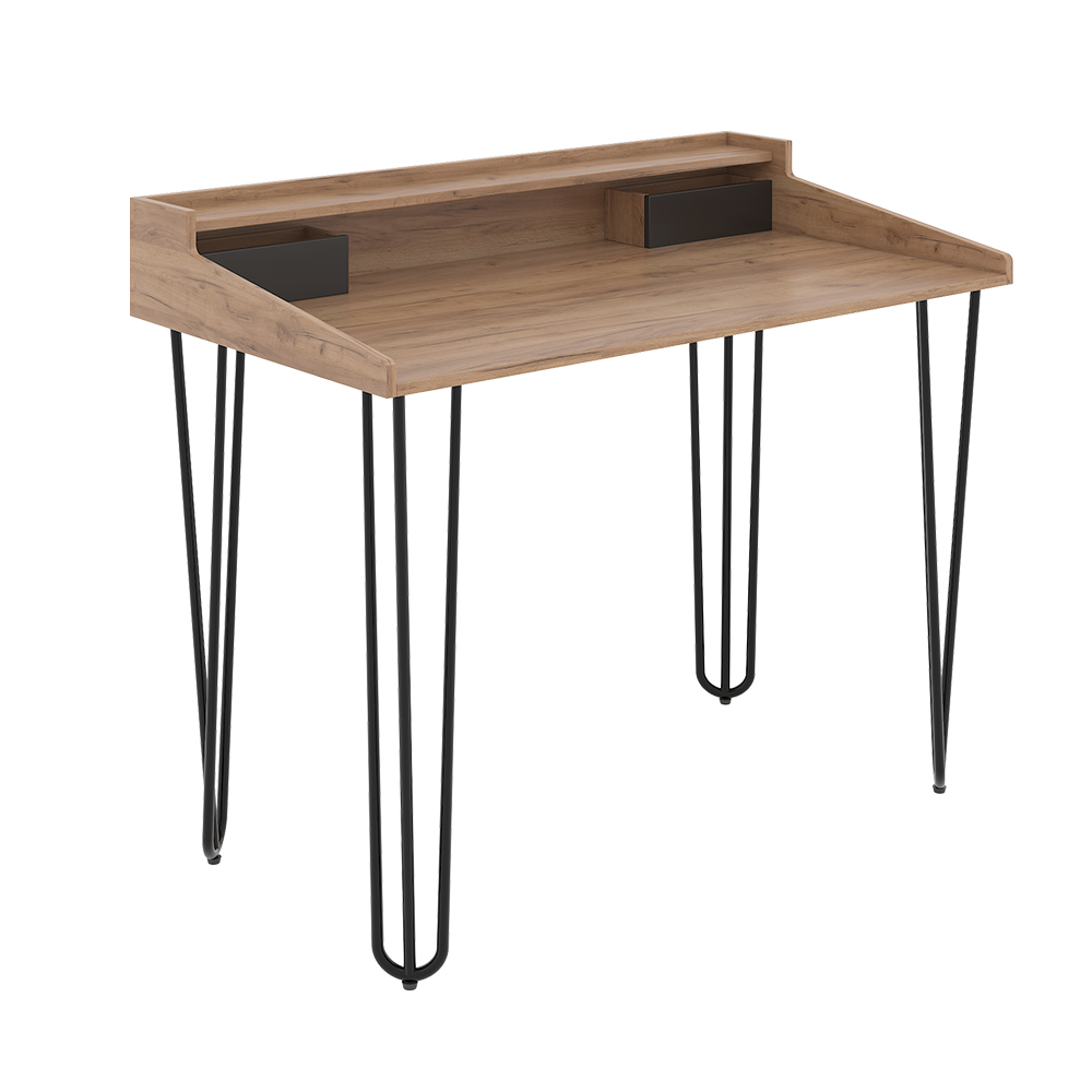 foto del prodotto vicco scrivania sannar, rovere, 110 x 60 cm con cassetti