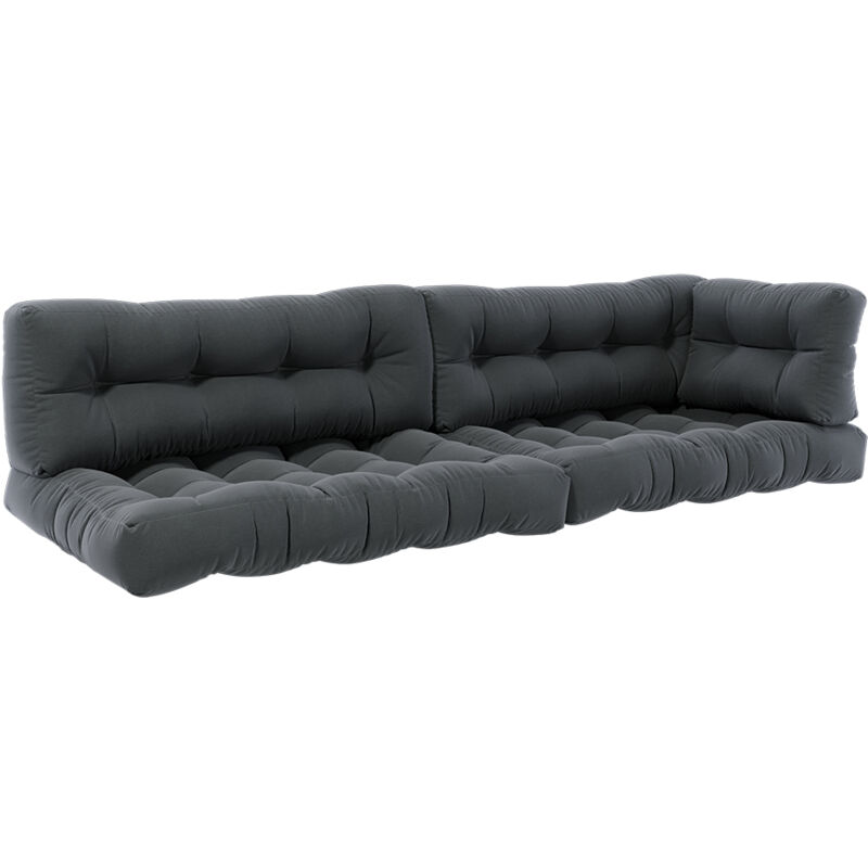 foto del prodotto vicco set di cuscini per pallet flocken, antracite, 5 parti