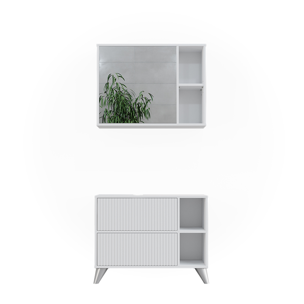 foto del prodotto vicco set di mobili da bagno bianco 80 cm, set 1
