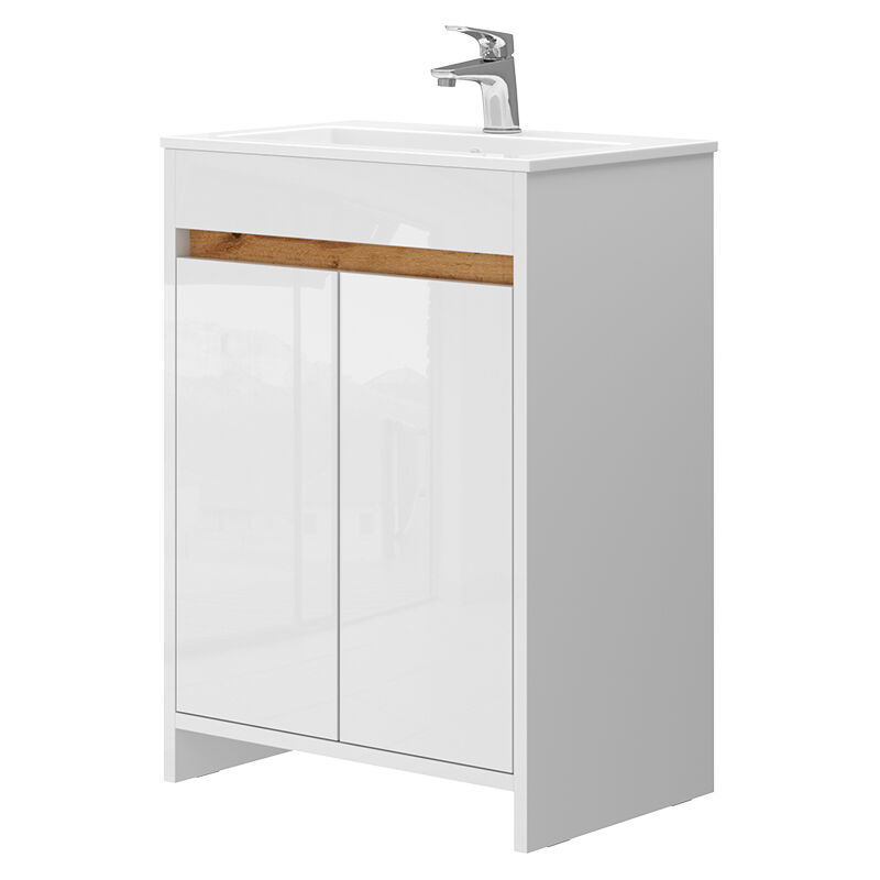 foto del prodotto vicco set di mobili da bagno lemgo, bianco, 2 parti, mobile base 60 cm