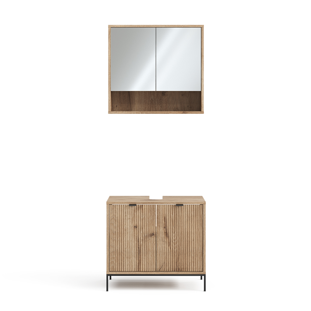 foto del prodotto vicco set di mobili da bagno quercia vichinga 2 parti
