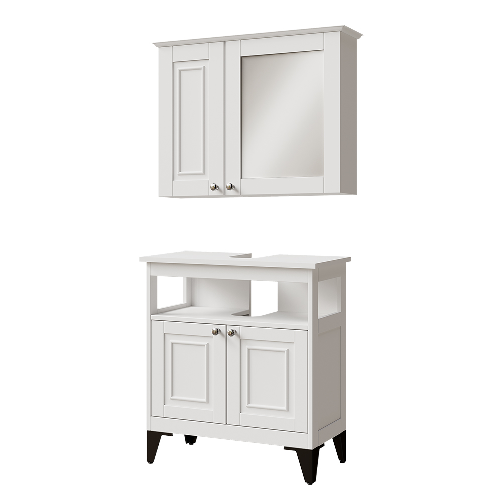 foto del prodotto vicco set di mobili da bagno vanity, bianco, 2 parti