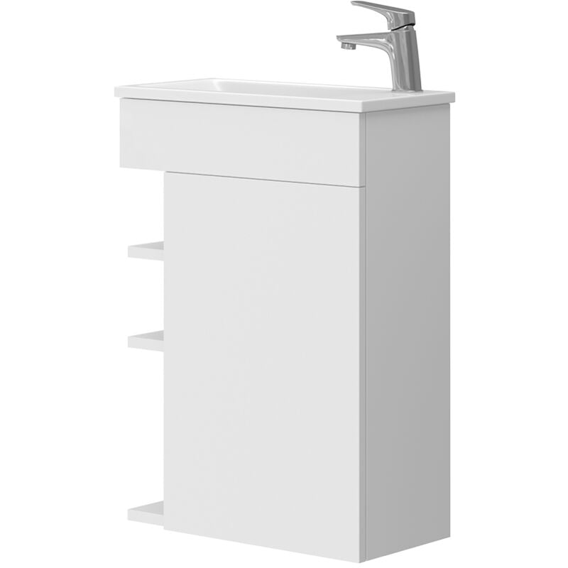 foto del prodotto vicco set mobili bagno amadeo, bianco, 2 parti, con lavabo