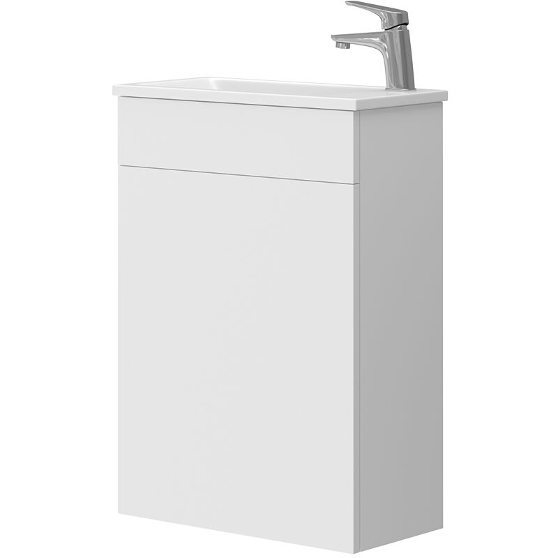 foto del prodotto vicco set mobili bagno amadeo, bianco, 2 parti, con lavabo