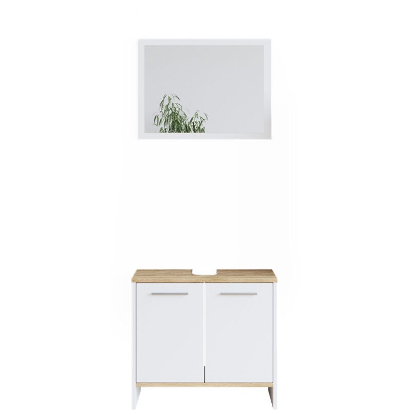 foto del prodotto vicco set mobili bagno elvio, bianco, 2 parti