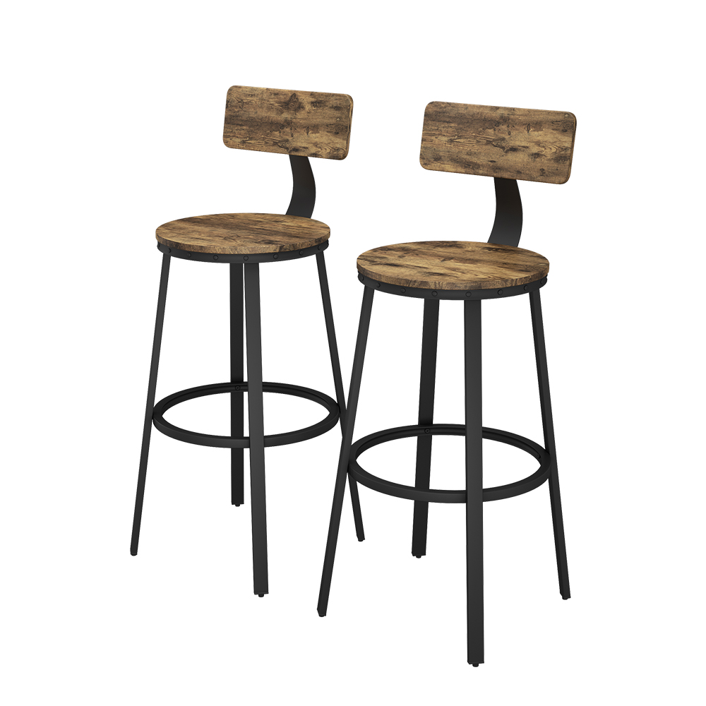 foto del prodotto vicco sgabelli da bar rovere rustico 34 x 102 cm 2 parti